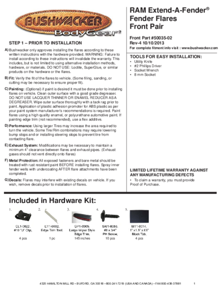 Installation Manual